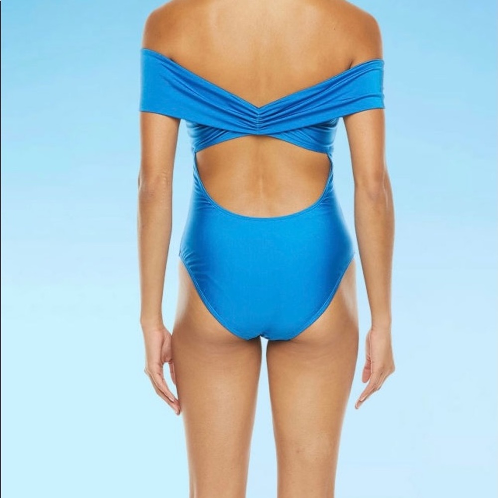 Mynah Womens Metallic One Piece Swimsuit - Picture 2 of 9